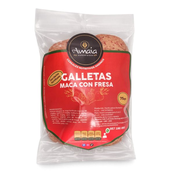 Galletas de Maca con Fresa